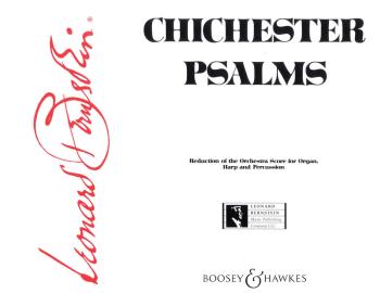 Chichester Psalms: Reduced Orchestration Score and Parts (HL-48001502)