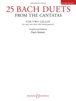 25 Bach Duets from the Cantatas: Two Cellos Performance Score (HL-48021100)