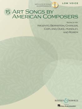 15 Art Songs by American Composers (Low Voice, Book/CD) (HL-48021112)