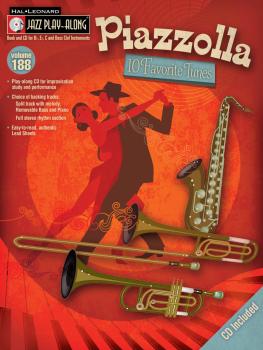 Piazzolla - Ten Favorite Tunes: Jazz Play-Along Series, Volume 188 (HL-48023253)