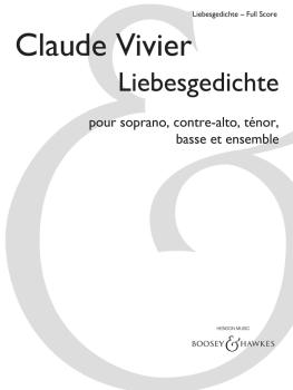 Liebesgedichte (for Soprano, Alto, Tenor, Bass and Ensemble) (HL-48023913)