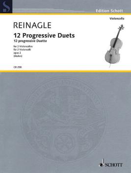 12 Progressive Duets, Op. 2: Two Cellos Performance Score (HL-49019728)