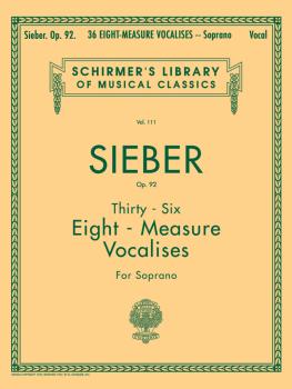 36 Eight-Measure Vocalises, Op. 92: Schirmer Library of Classics Volum (HL-50252790)