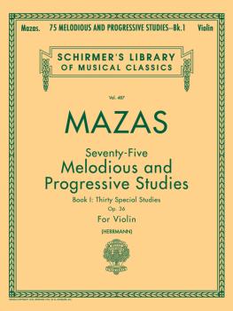 75 Melodious and Progressive Studies, Op. 36 - Book 1: Schirmer Librar (HL-50255250)