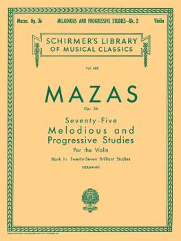 75 Melodious and Progressive Studies, Op. 36 - Book 2: Brilliant Studi (HL-50255260)
