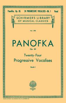 24 Progressive Vocalises, Op. 85 - Book 1: Schirmer Library of Classic (HL-50255620)