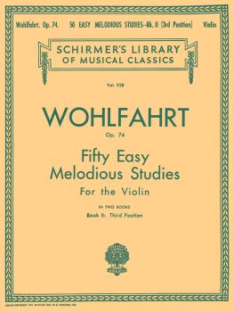 50 Easy Melodious Studies, Op. 74 - Book 2: Schirmer Library of Classi (HL-50257000)
