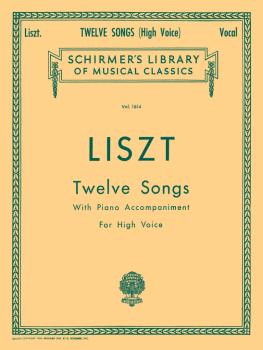 12 Songs: Schirmer Library of Classics Volume 1614 High Voice (HL-50260500)