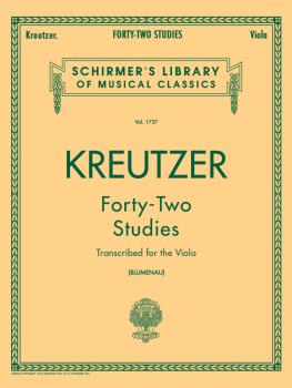 42 Studies Transcribed for the Viola: Schirmer Library of Classics Vol (HL-50261270)