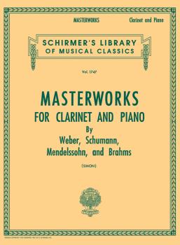 Masterworks for Clarinet and Piano (Clarinet and Piano) (HL-50261350)