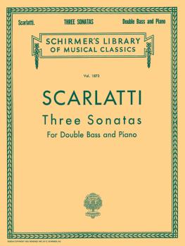 Three Sonatas: Schirmer Library of Classics Volume 1873 Double Bass an (HL-50262450)