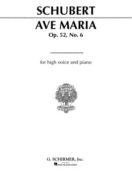 Ave Maria: Medium High Voice in B-Flat (HL-50273800)
