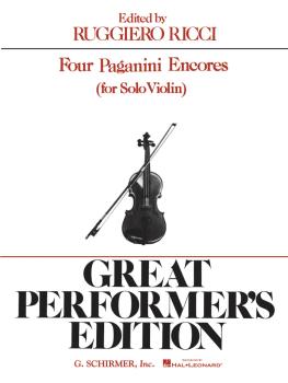 4 Paganini Encores (Violin and Piano) (HL-50334800)