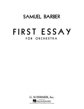 First Essay for Orchestra (Study Score) (HL-50341770)