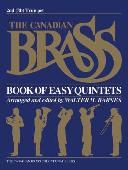 The Canadian Brass Book of Easy Quintets (2nd Trumpet) (HL-50396070)