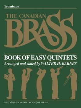 The Canadian Brass Book of Beginning Quintets (Trombone) (HL-50396800)