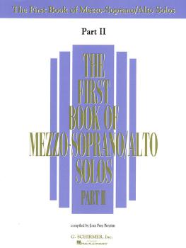 The First Book of Mezzo-Soprano/Alto Solos - Part II (HL-50482065)