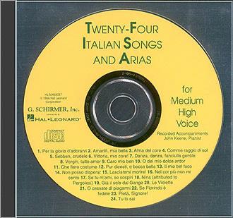 24 Italian Songs & Arias - Medium High Voice (Accompaniment CD): Mediu (HL-50483037)