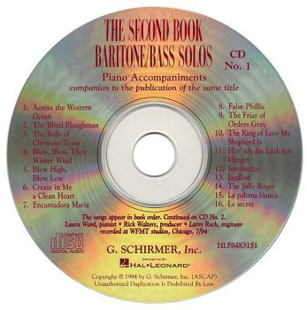 The Second Book of Baritone/Bass Solos: Accompaniment CDs Set of 2 (HL-50483151)