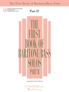 The First Book of Baritone/Bass Solos - Part II (Book/Online Audio) (HL-50483788)