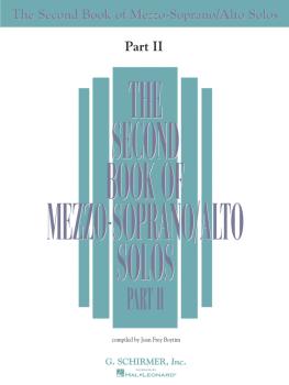 The Second Book of Mezzo-Soprano Solos Part II (Book Only) (HL-50485222)