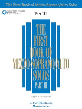 First Book of Mezzo-Soprano Solos - Part III (HL-50485889)