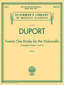 Duport - 21 Etudes for the Violoncello, Complete Books 1 & 2: Schirmer (HL-50490663)