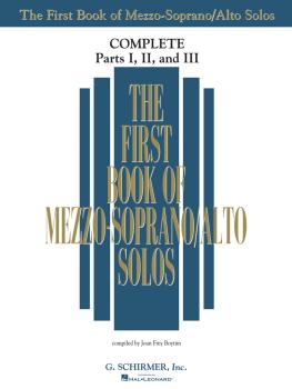 The First Book of Solos Complete - Parts I, II and III (Mezzo-Soprano/ (HL-50498742)