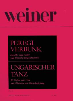 Peregi Verbunk Op. 40 for Violin, Viola or Clarinet and Piano: Hungari (HL-50510906)