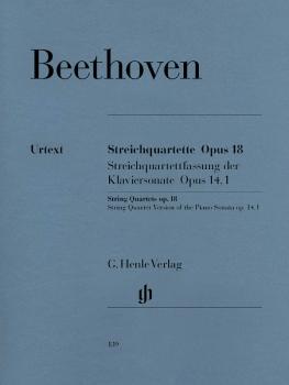 String Quartets Op. 18 and String Quartet Version of the Piano Sonata  (HL-51480139)