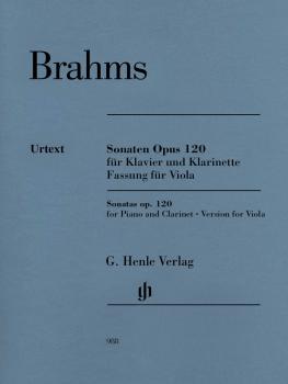 Clarinet Sonata (or Viola) Op. 120 Nos. 1-2: Version for Viola Revised (HL-51480988)