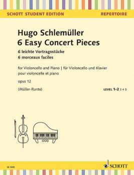 6 Easy Concert Pieces, Op. 12 (for Cello and Piano Schott Student Edit (HL-49045443)