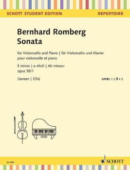 Sonata in E Minor, Op. 38, No. 1: Cello and Piano or 3 Cellos, Level 3 (HL-49045501)