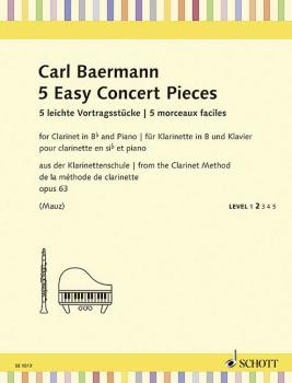 5 Easy Concert Pieces, Op. 63: Schott Student Edition Repertoire (HL-49045506)