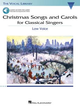 Christmas Songs and Carols for Classical Singers: Low Voice with Onlin (HL-00238978)