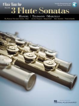 3 Flute Sonatas - Handel, Telemann, Marcello: Music Minus One Flute (HL-00400366)