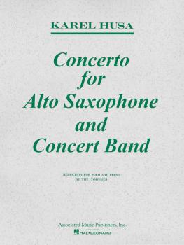 Concerto for Alto Saxophone and Concert Band (Score and Parts) (HL-50225760)