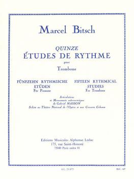 Fifteen Rhythmical Studies for Trombone: [Quinze Études de Rythme pour (HL-48181775)