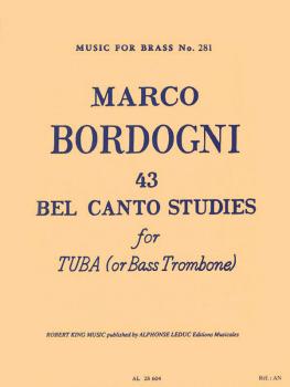 43 Bel Canto Studies for Tuba or Bass Trombone: Music for Brass No. 28 (HL-48185242)