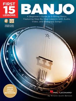 First 15 Lessons - Banjo: A Beginner's Guide, Featuring Step-By-Step L (HL-00244649)