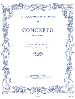 Saxophone Concerto Op. 109 in E Flat (for Alto Sax and Piano) (HL-48180796)