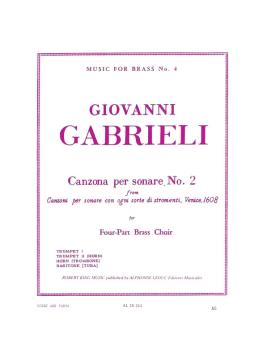 Canzona Per Sonare No. 2 for Four-Part Brass Choir (HL-48184911)