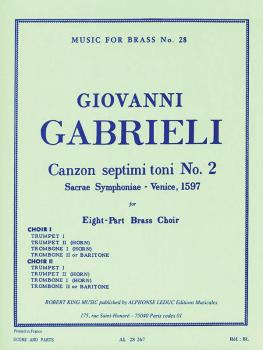 Canzon Septimi Toni No. 2 - Sacrae Symphoniae - Venice, 1597 (for Eigh (HL-48184935)