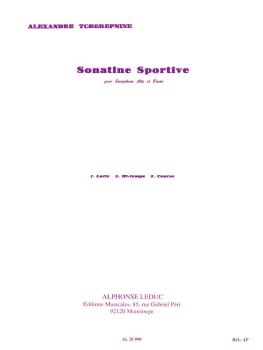 Sonatine Sportive (for Alto Saxophone and Piano) (HL-48181052)