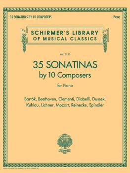 35 Sonatinas by 10 Composers for Piano: Schirmer's Library of Musical  (HL-50601133)