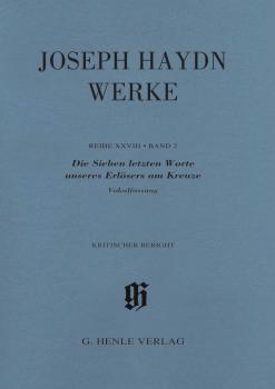 The Seven Last Words of Christ: Haydn Complete Edition with critical r (HL-51485823)