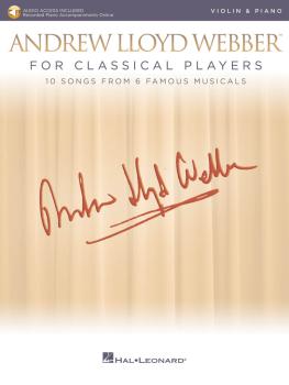 Andrew Lloyd Webber for Classical Players - Violin and Piano (With onl (HL-00275674)