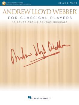 Andrew Lloyd Webber for Classical Players - Cello and Piano (With onli (HL-00275675)