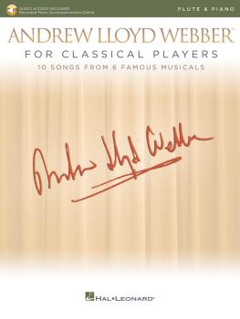 Andrew Lloyd Webber for Classical Players - Flute and Piano (With onli (HL-00275676)