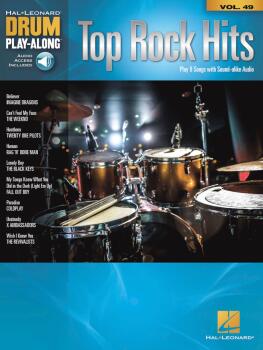 Top Rock Hits: Drum Play-Along Volume 49 (HL-00256655)